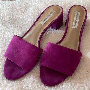 Saks Fifth Avenue Heel Sandals Magenta